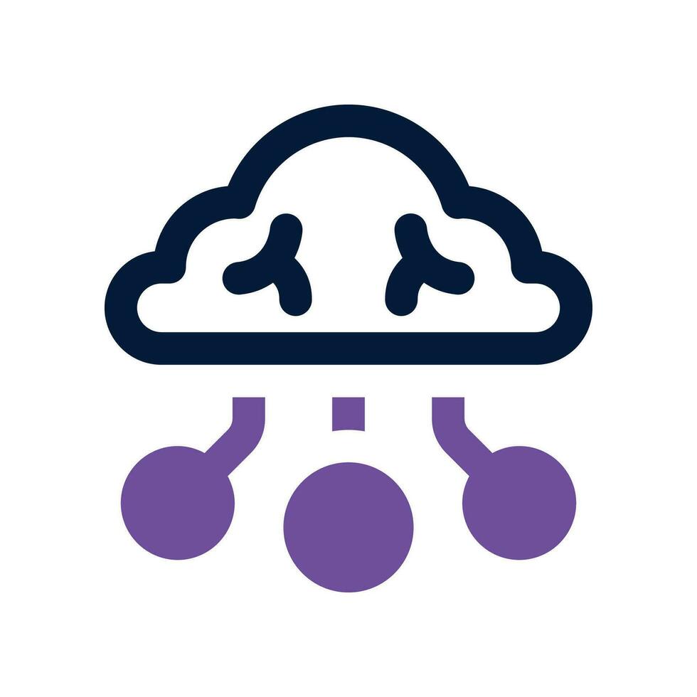 cloud computing dual tone icon. vector icon for your website, mobile, presentation, and logo design.