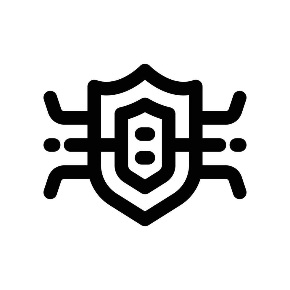 shield line icon. vector icon for your website, mobile, presentation, and logo design.