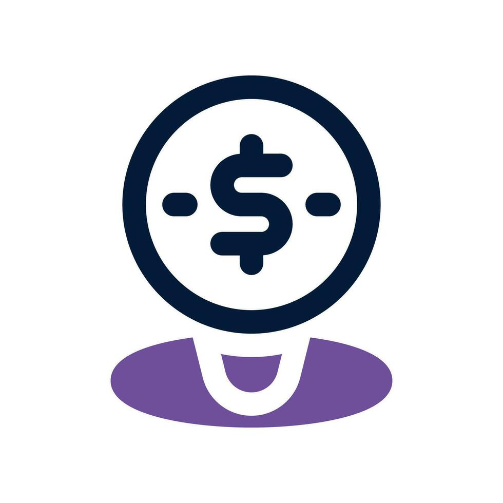 money location dual tone icon. vector icon for your website, mobile, presentation, and logo design.