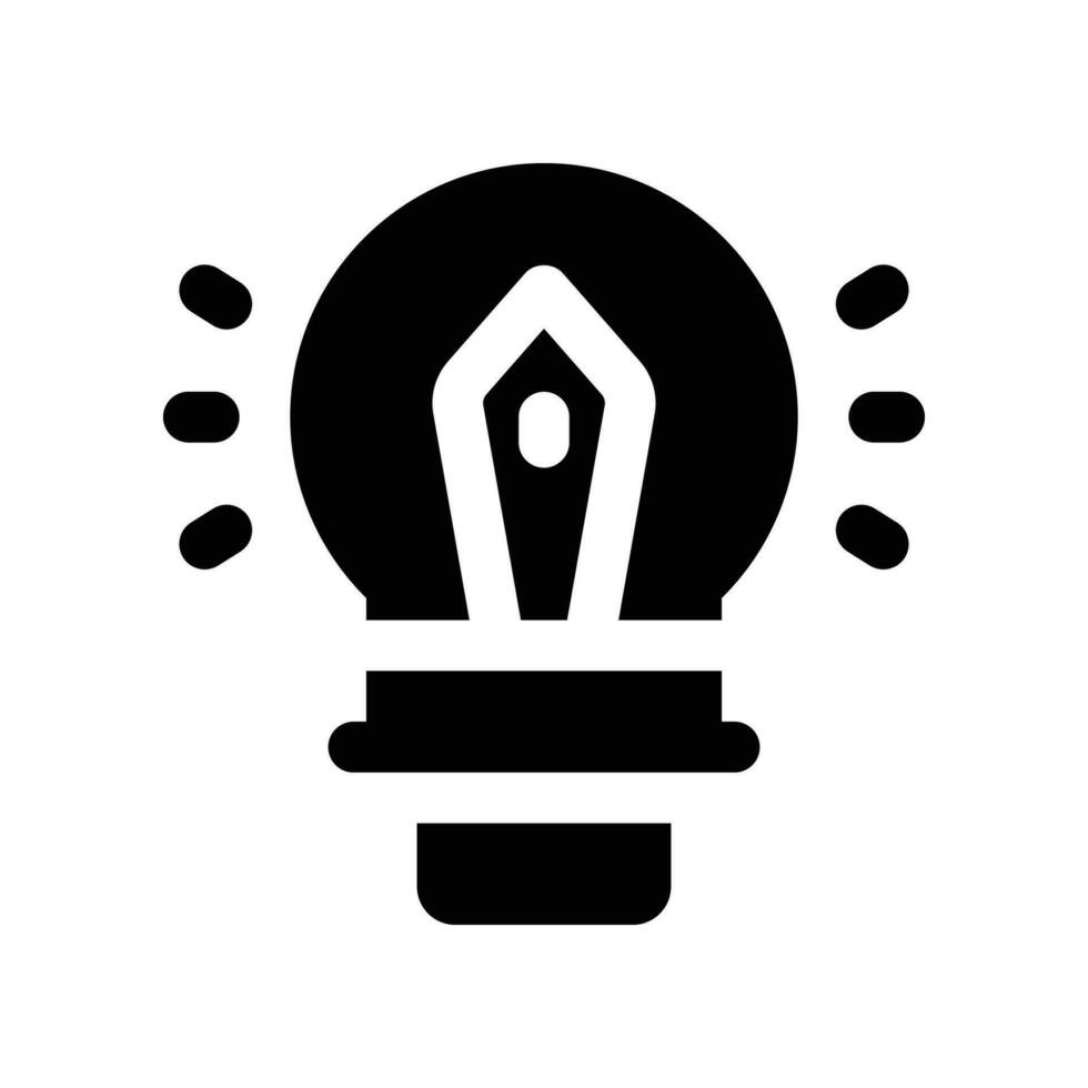 idea solid icon. vector icon for your website, mobile, presentation, and logo design.