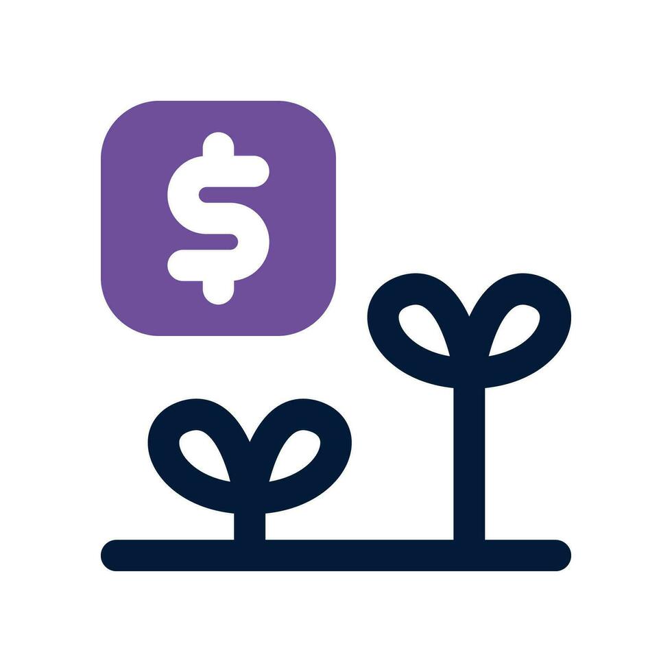 growth dual tone icon. vector icon for your website, mobile, presentation, and logo design.