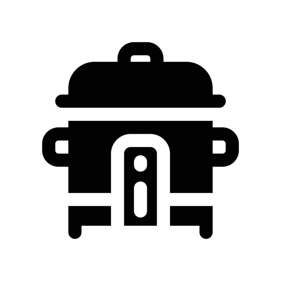 rice cooker solid icon. vector icon for your website, mobile, presentation, and logo design.