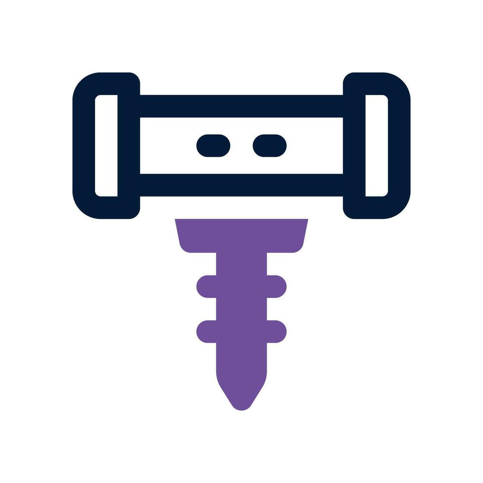 corkscrew dual tone icon. vector icon for your website, mobile, presentation, and logo design.