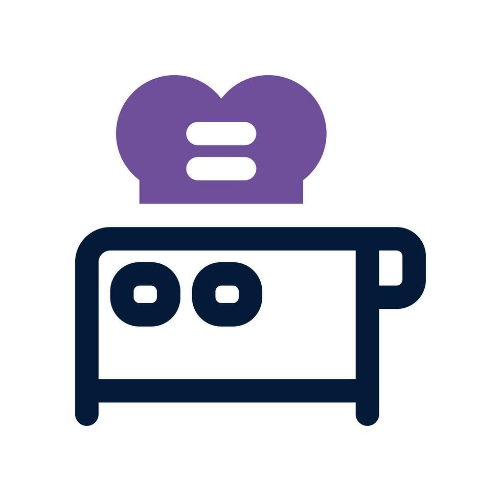 toaster dual tone icon. vector icon for your website, mobile, presentation, and logo design.