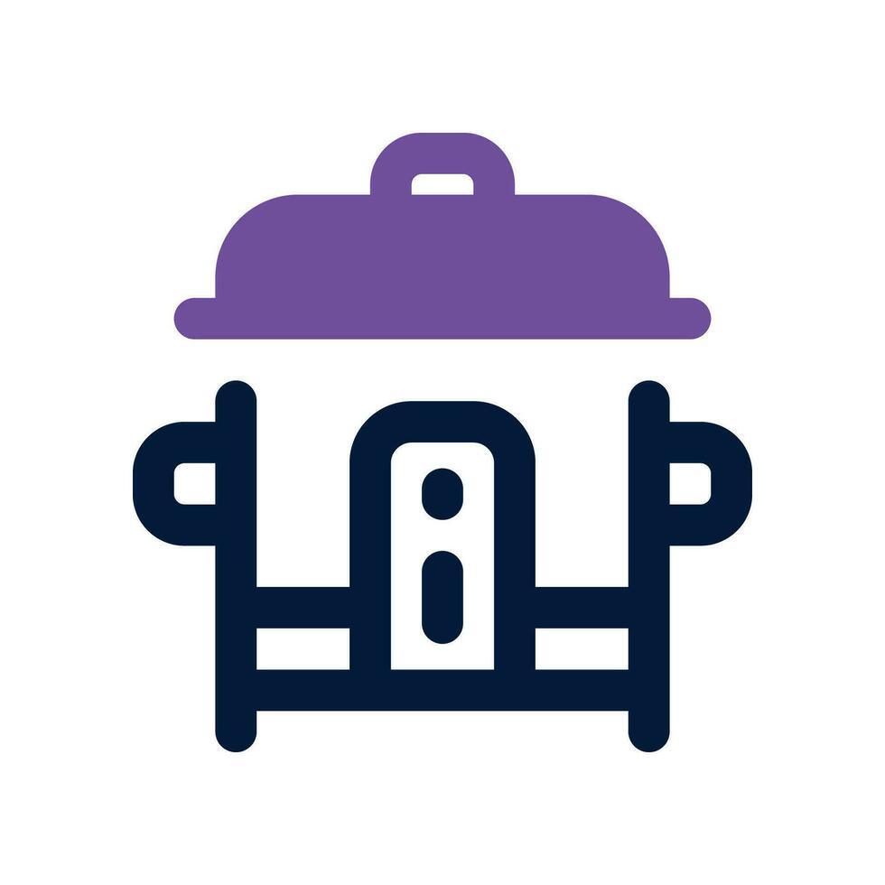 rice cooker dual tone icon. vector icon for your website, mobile, presentation, and logo design.