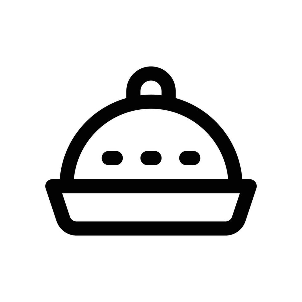 dish line icon. vector icon for your website, mobile, presentation, and logo design.
