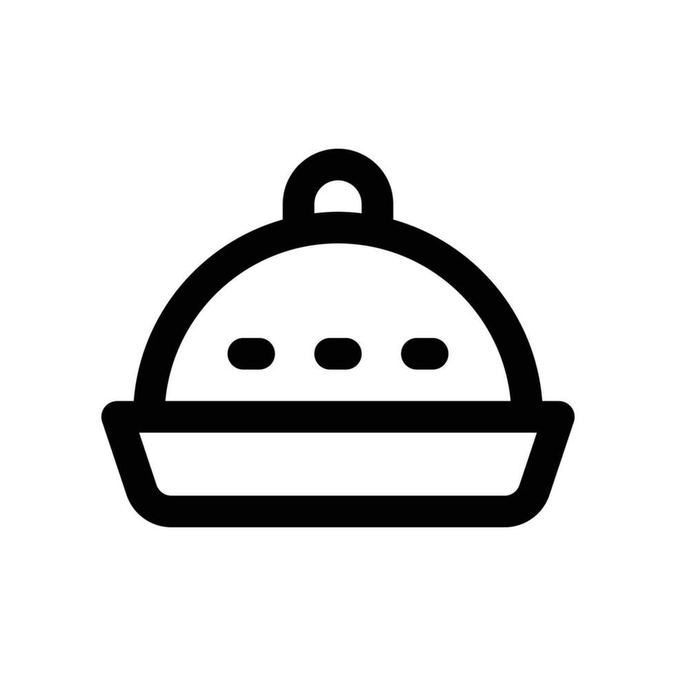 dish line icon. vector icon for your website, mobile, presentation, and logo design.