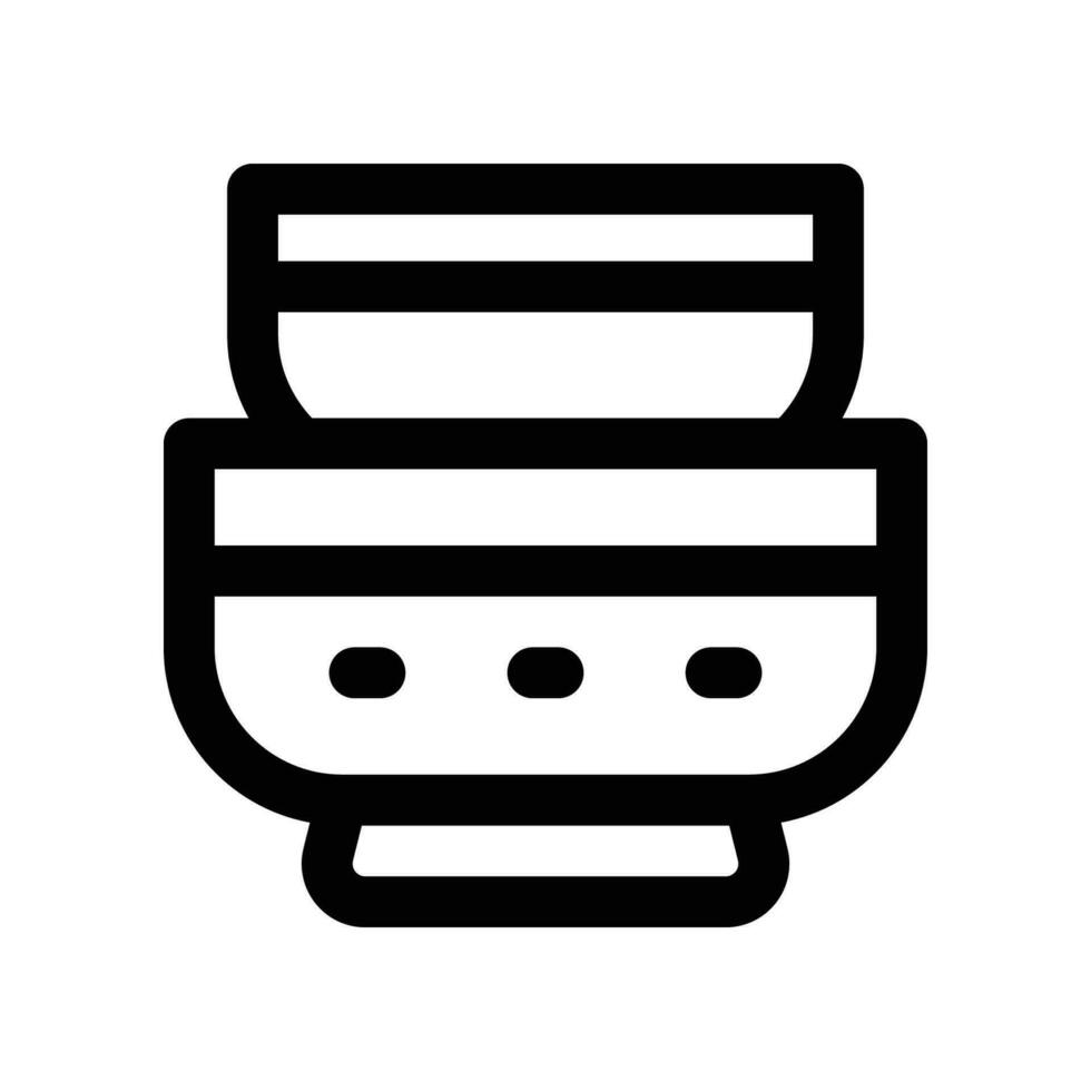 bowl line icon. vector icon for your website, mobile, presentation, and logo design.