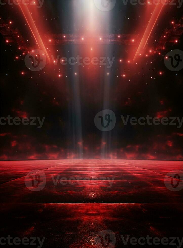 ai generativo fondo con iluminación de rojo focos para volantes realista imagen ultra hd alto diseño foto