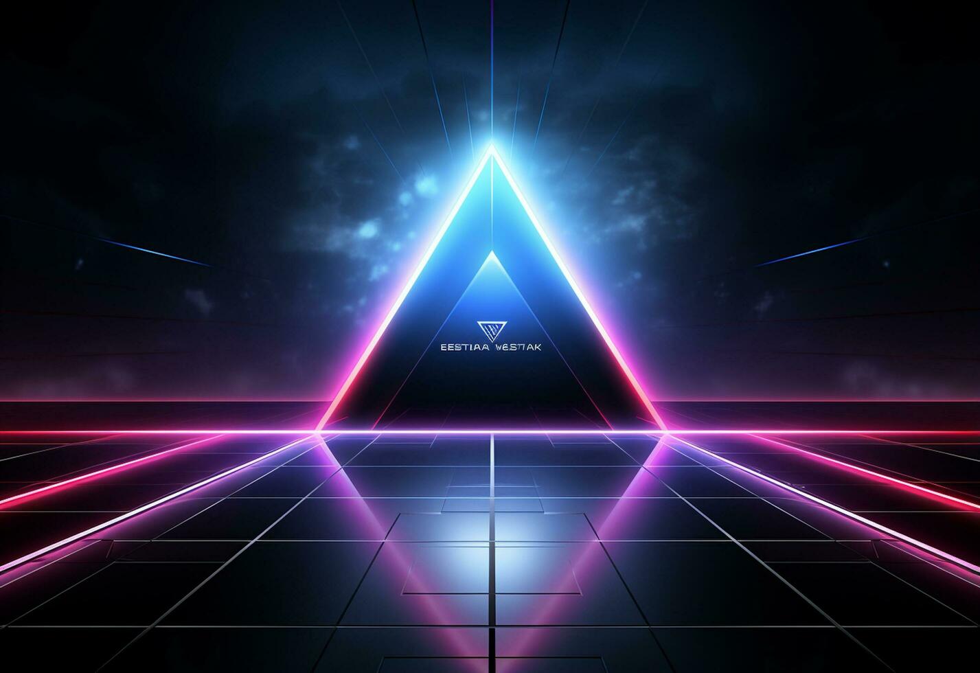 Ai Generative Neon illuminated futuristic backdrop realistic image, ultra hd, high design very detailed photo