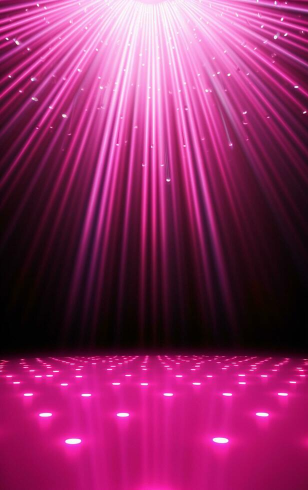 Ai generative backdrop With Illumination Of pink Spotlights For Flyers realistic image, ultra hd, high design photo