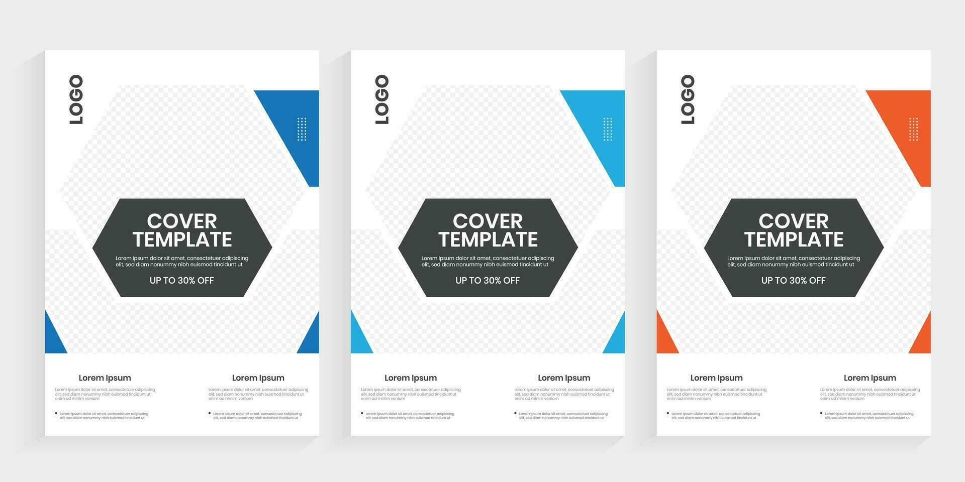 A4 size brochure cover print flyer and leaflet design vector