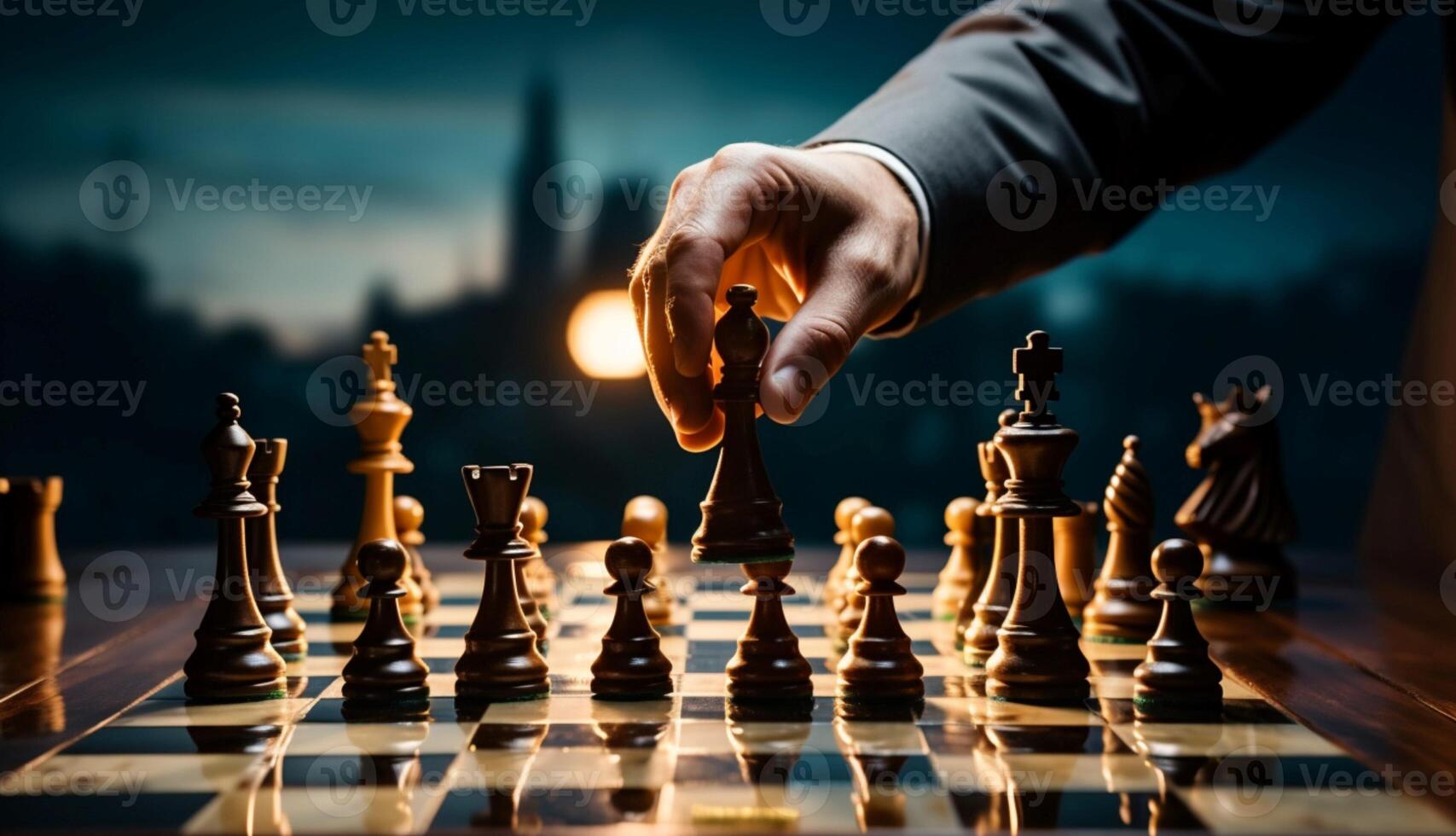 In the world of business, a chess piece symbolizes strategic financial  decisions Vertical Mobile Wallpaper AI Generated 31596907 Stock Photo at  Vecteezy