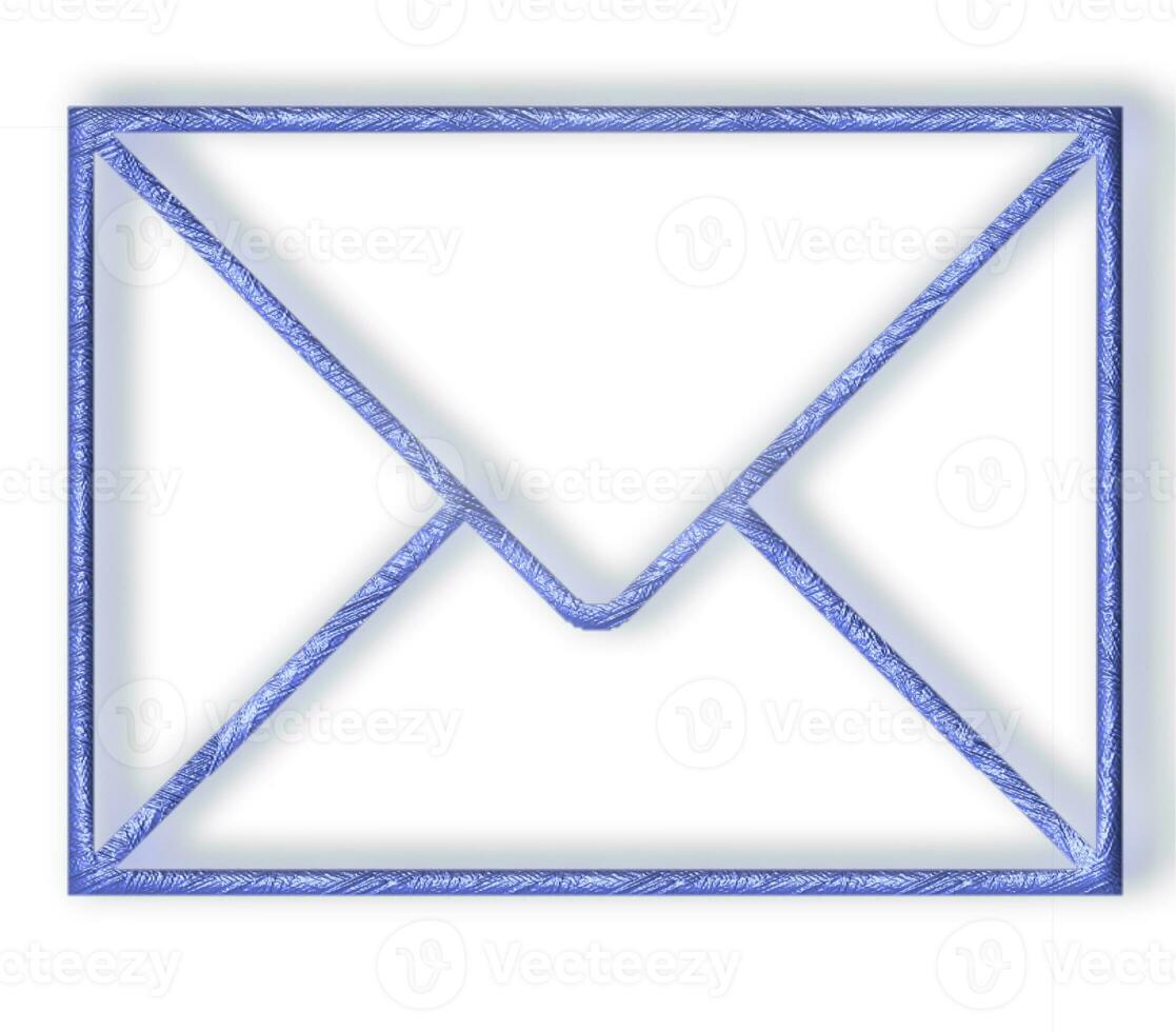 envelope on white photo