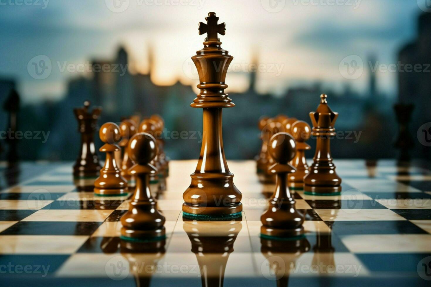 Premium AI Image  A chess piece bearing Chess shifts position with  precision Vertical Mobile Wallpaper