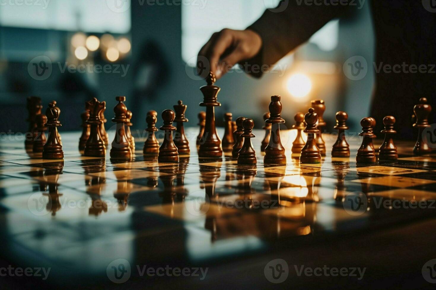 In the world of business, a chess piece symbolizes strategic financial  decisions Vertical Mobile Wallpaper AI Generated 31596906 Stock Photo at  Vecteezy