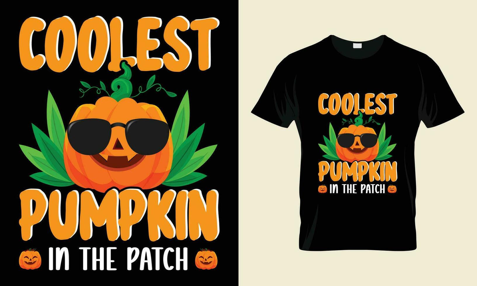 Coolest pumpkin in the patch vector