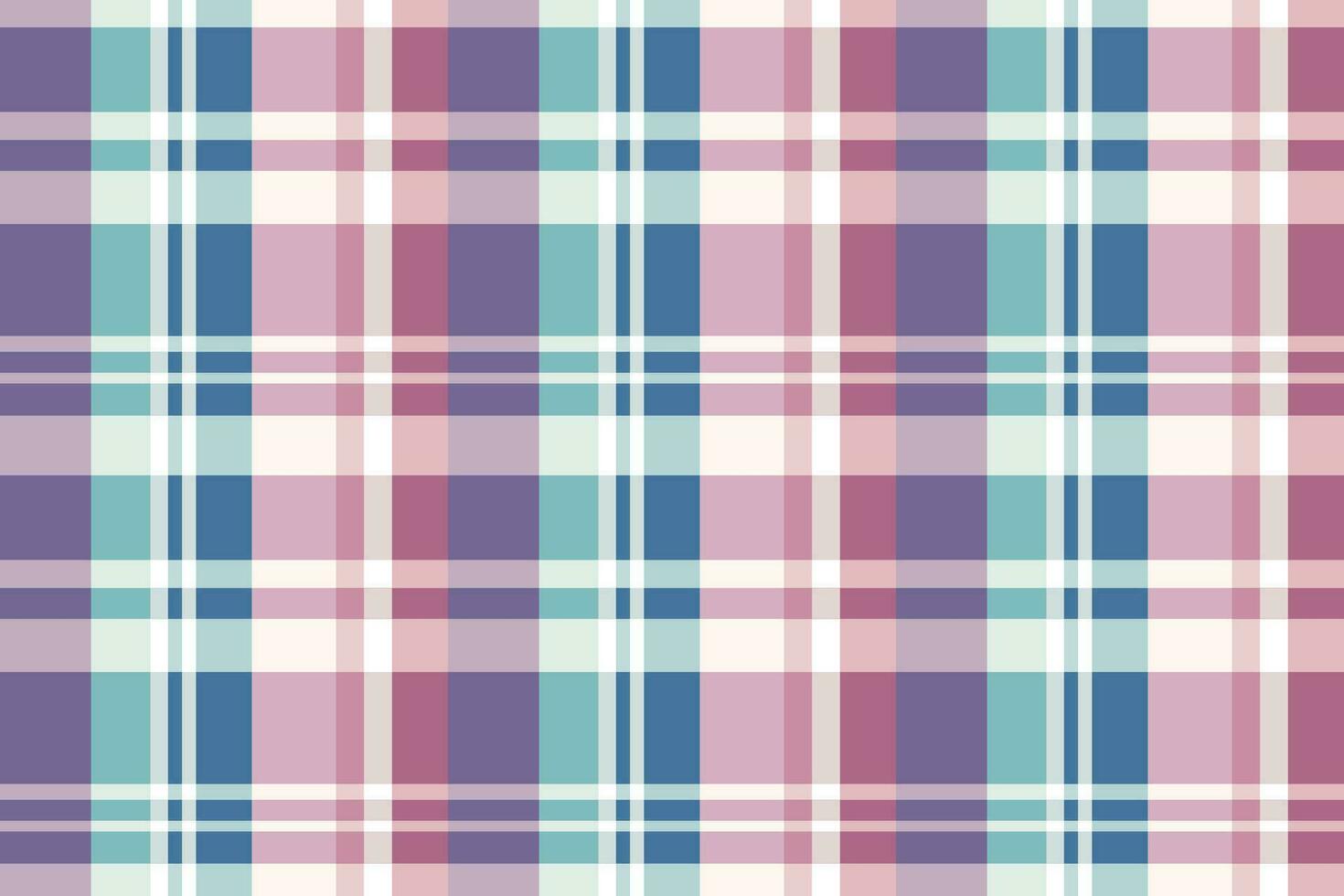 Classic Tartan Peppermint Candy Colors on Retro Festive Fabric Textile Pattern Traditional Scottish Plaid Design Illustration Background vector