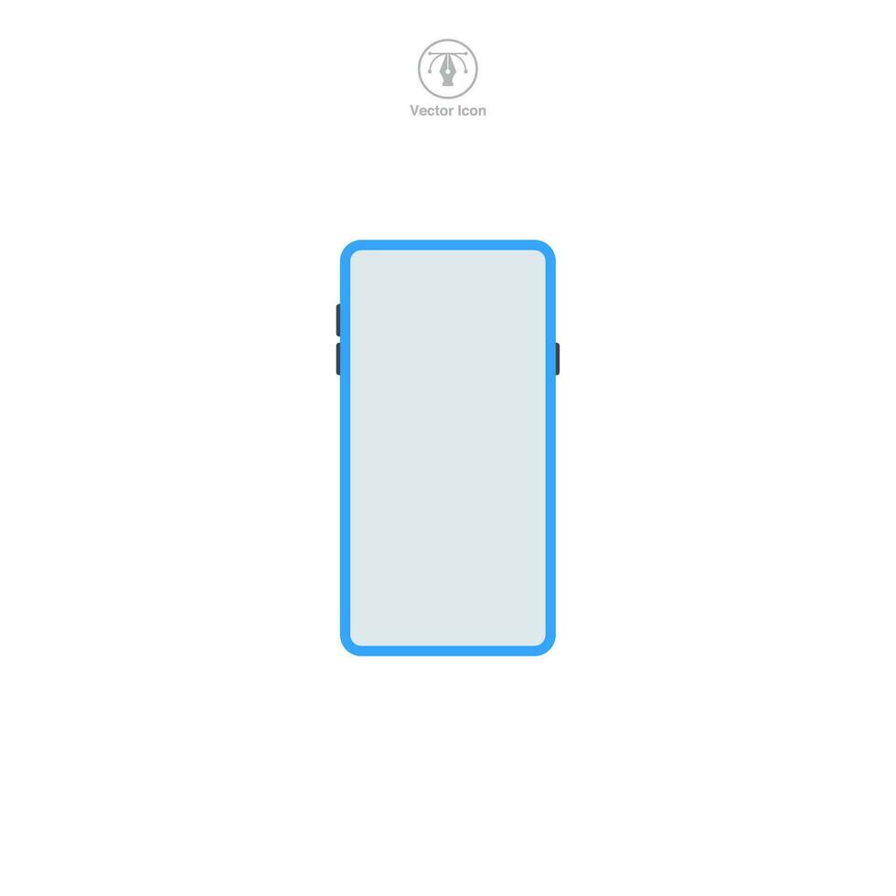 Mobile Phone icon symbol vector illustration isolated on white background