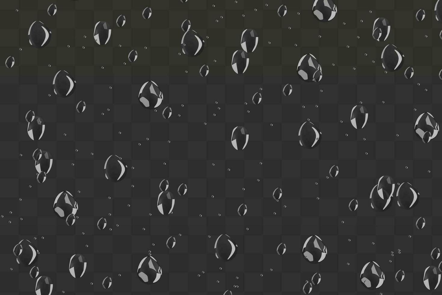 Water droplets condensation drops realistic overlay background vector