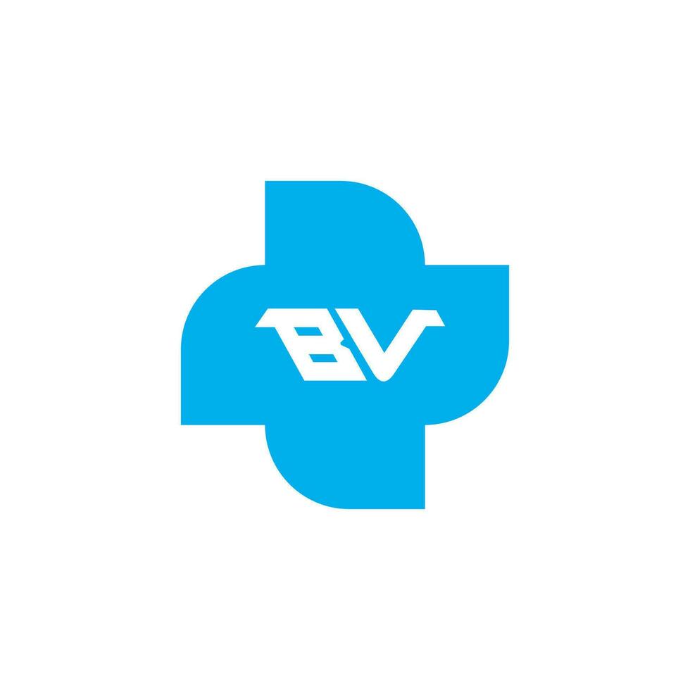 VB BV logo design vector template