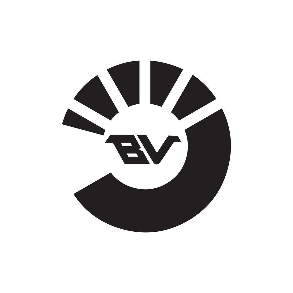 VB BV logo design vector template