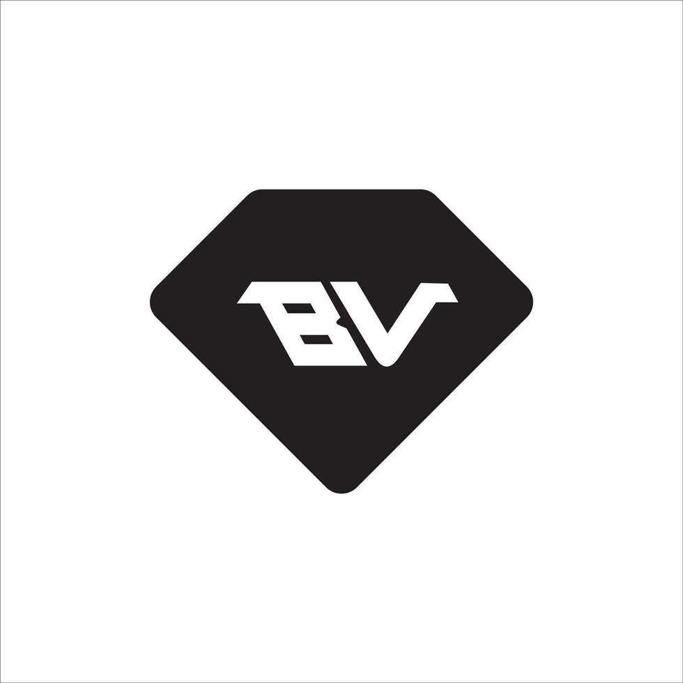 VB BV logo design vector template