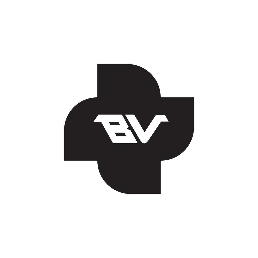 VB BV logo design vector template