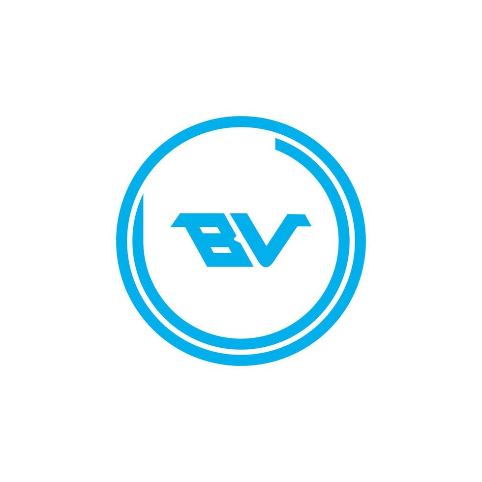 VB BV logo design vector template