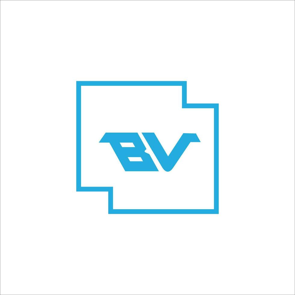 VB BV logo design vector template