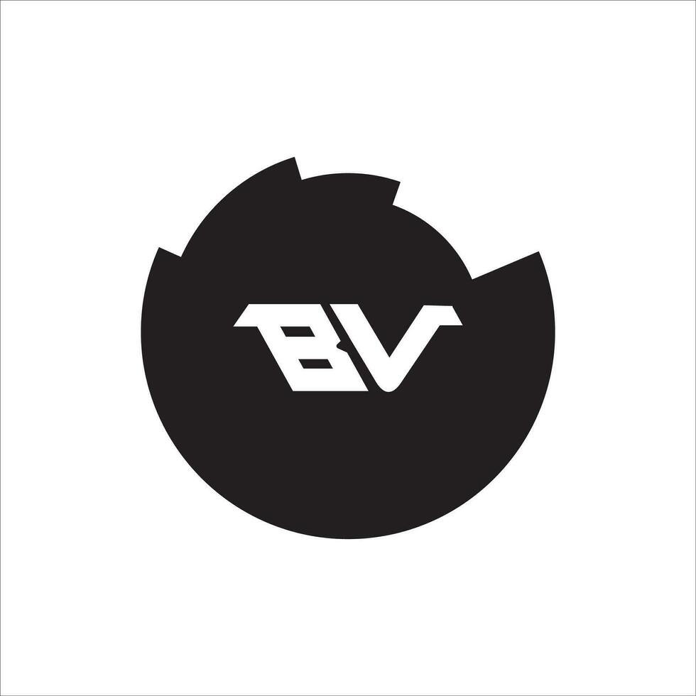 VB BV logo design vector template