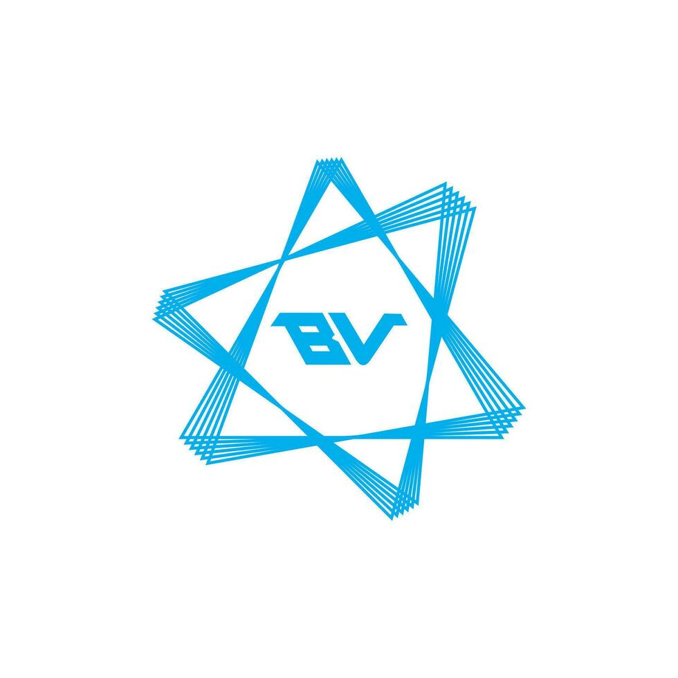 VB BV logo design vector template