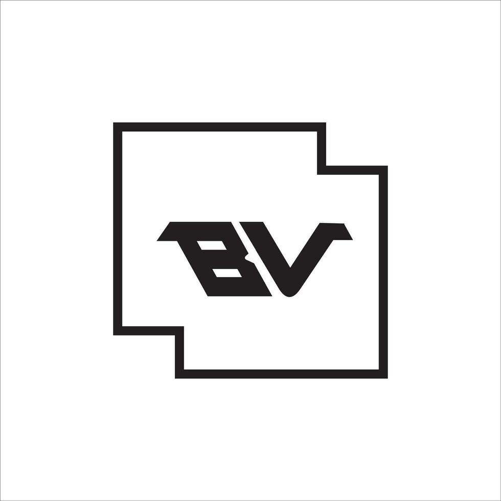 VB BV logo design vector template