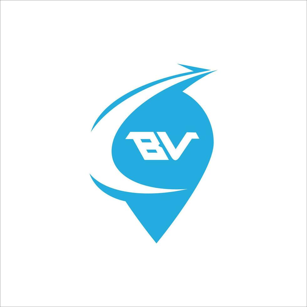 VB BV logo design vector template