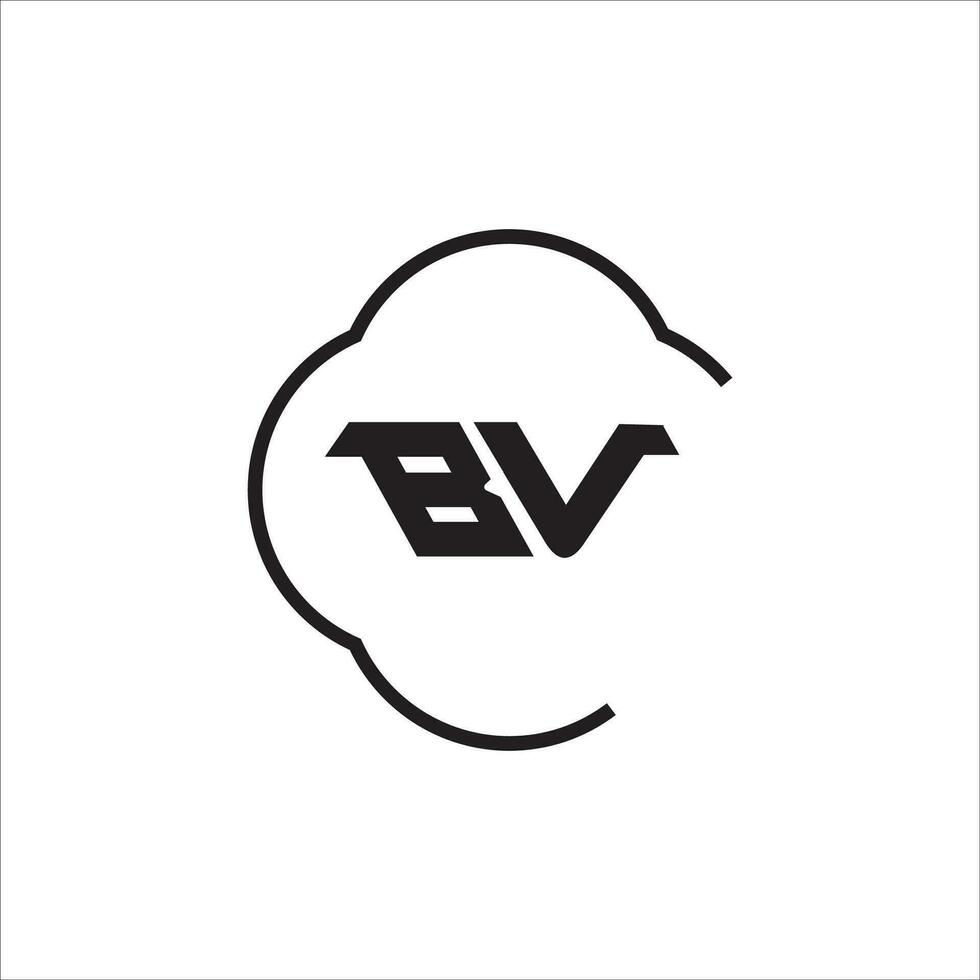 vb bv logo diseño vector modelo