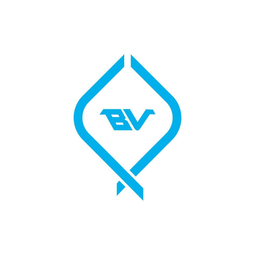 VB BV logo design vector template