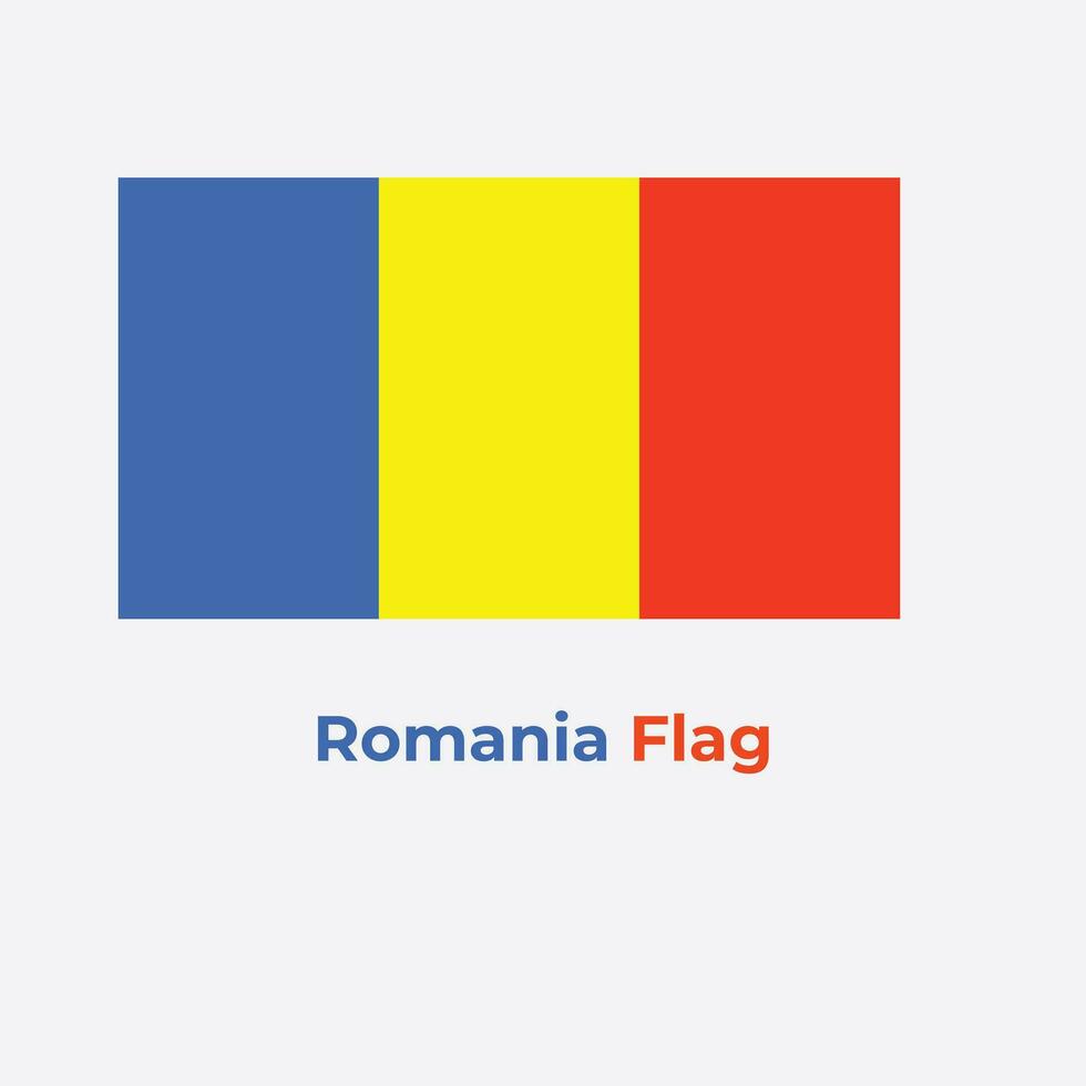 The Romania Flag vector