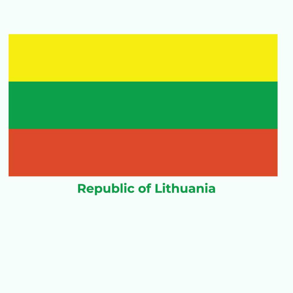 The Lithuania Flag vector