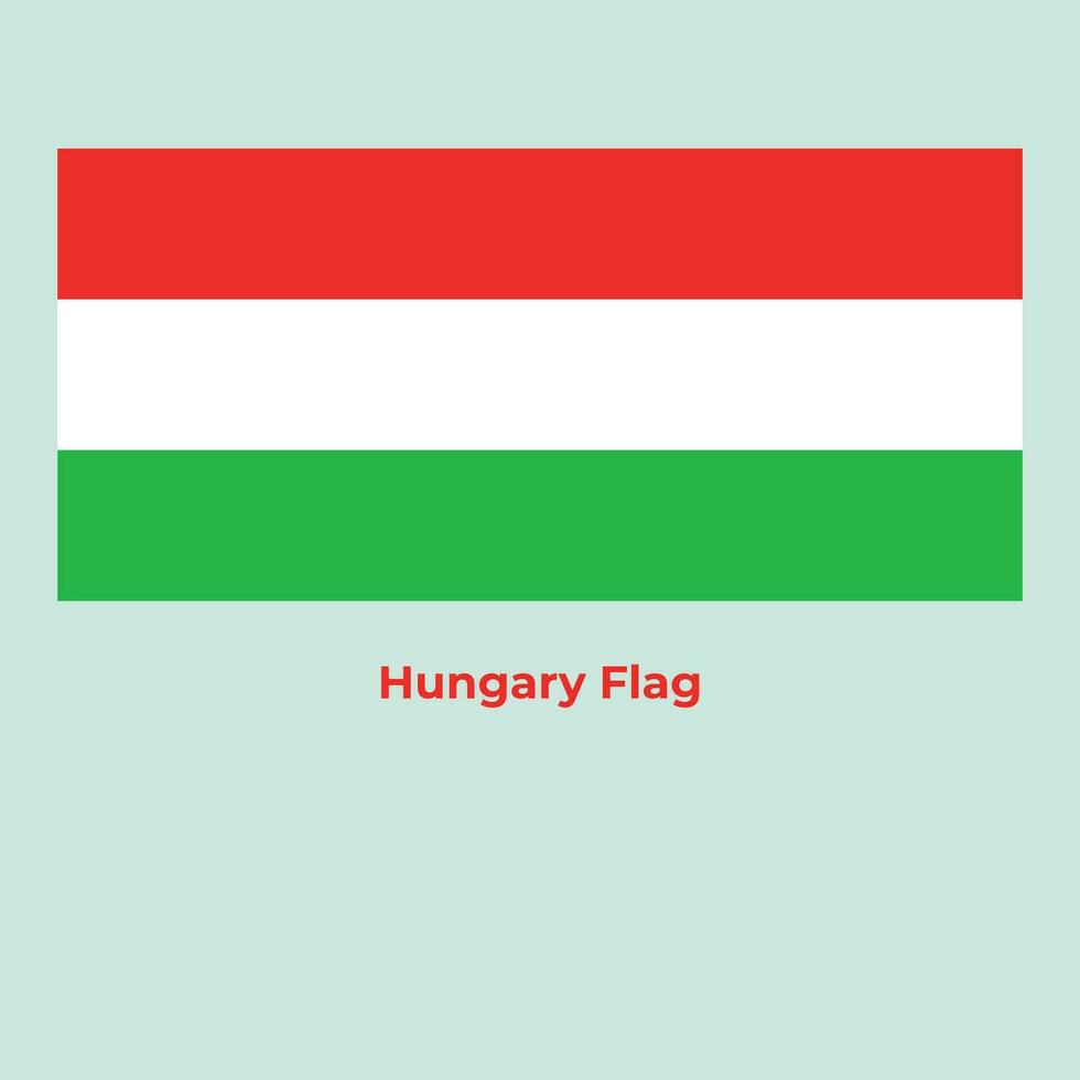 The Hungary Flag vector