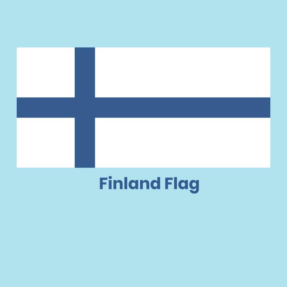 The Finland Flag vector