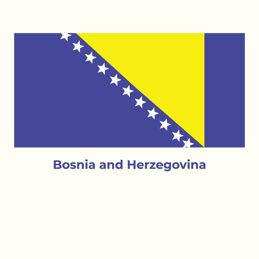 Bosnia and Herzegovina Flag vector