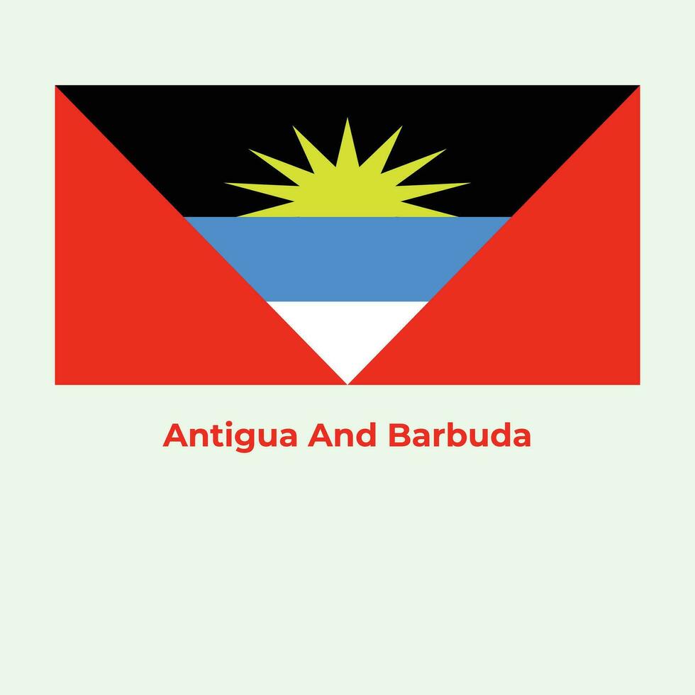 The Antigua and Barbuda Flag vector