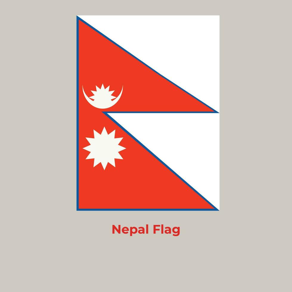 The Nepal Flag vector
