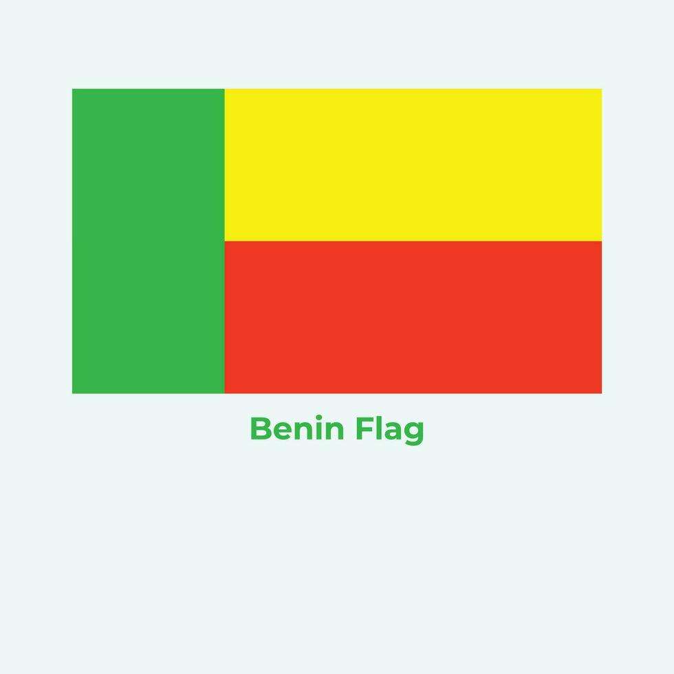 The Benin Flag vector