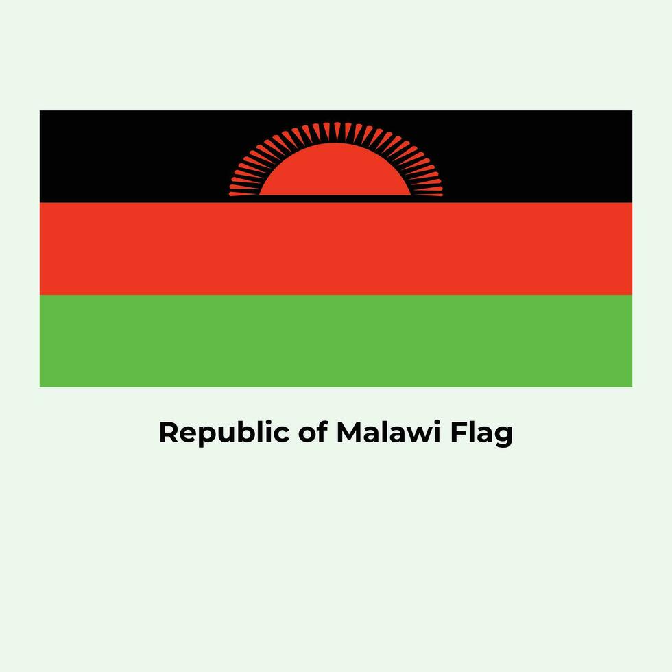 The Malawi Flag vector