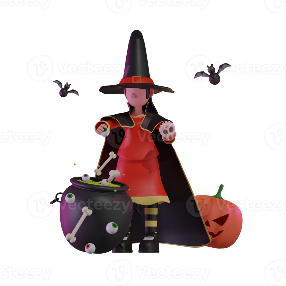 Halloween Characters Render Object Interactive png