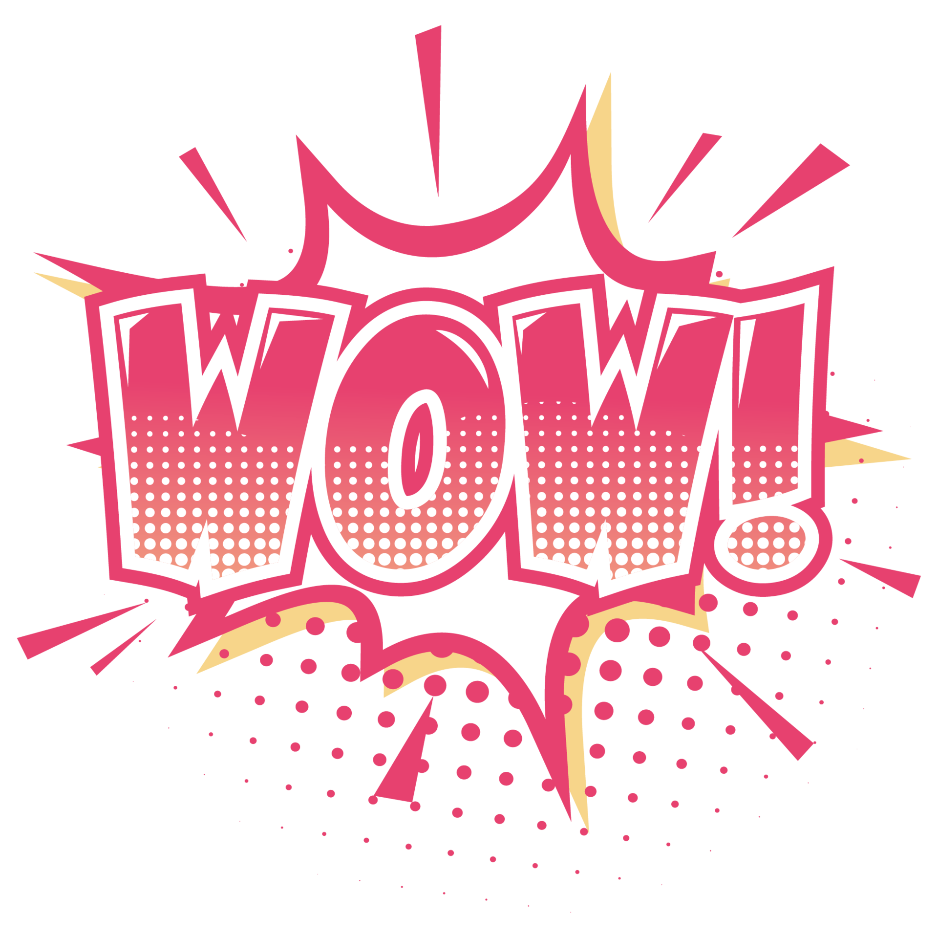 Wow Book Sound Retro Color 2D Illustration 29327135 PNG