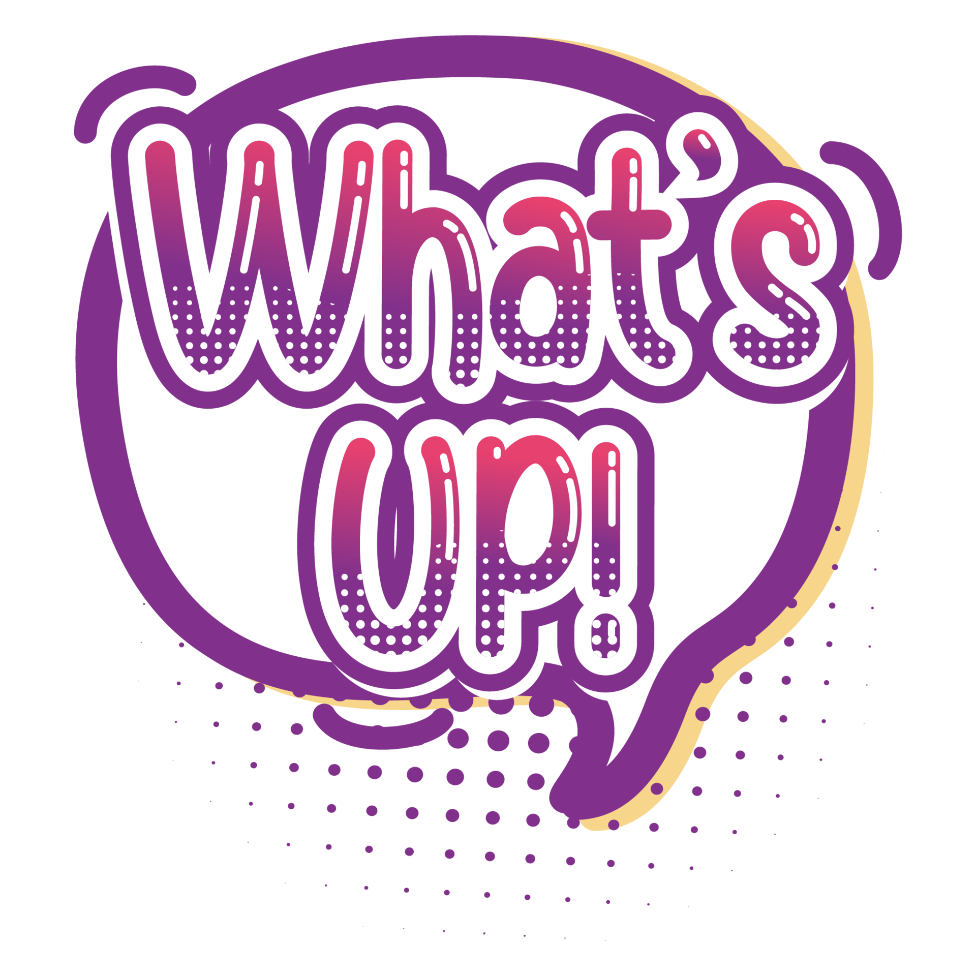 Whats up icon Retro Color 2D Illustration 29327246 PNG