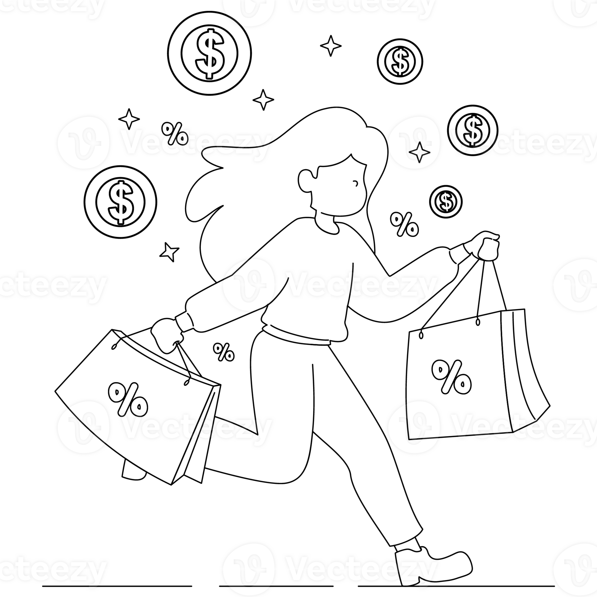 work-activity-shop-to-get-a-discount-outline-illustration-29327251-png
