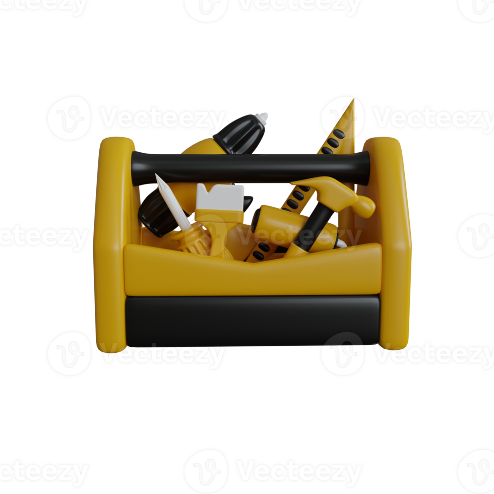 3d rendering of a construction worker icon png